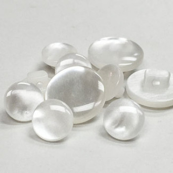 P-1220 - Poly Pearl Shank Button - 2 Sizes - Priced Per Dozen